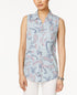 Style & Co Sleeveless Denim Shirt